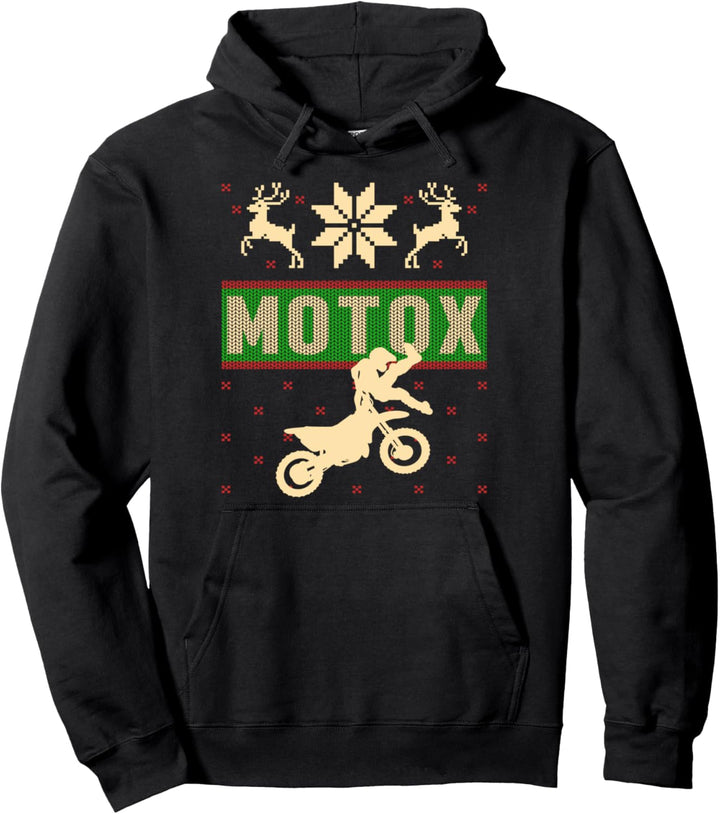 Dirt Bike Motocross Ugly Christmas Biker Motorrad Geschenk Pullover Hoodie