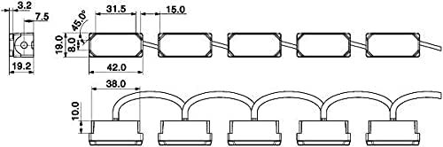 HELLA - LED-Tagfahrleuchtensatz - LEDayFlex II - 12V - rechteckig - Einbau - Lichtscheibenfarbe: gla