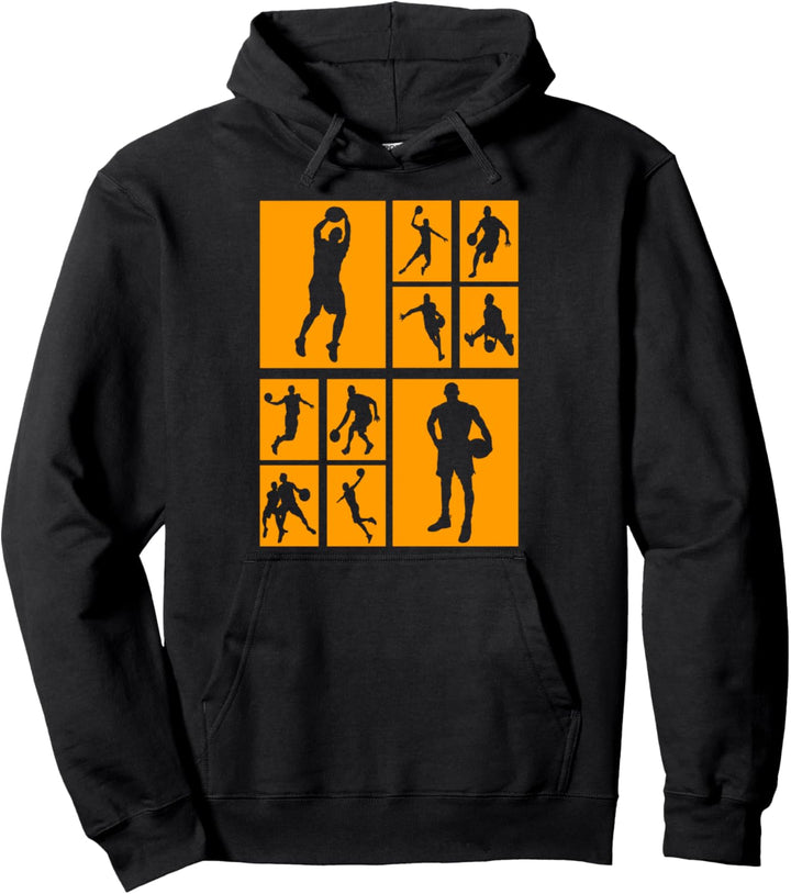 Basketball-Silhouette, Spieler, Herren, Damen, Saison Coach, Bball Pullover Hoodie