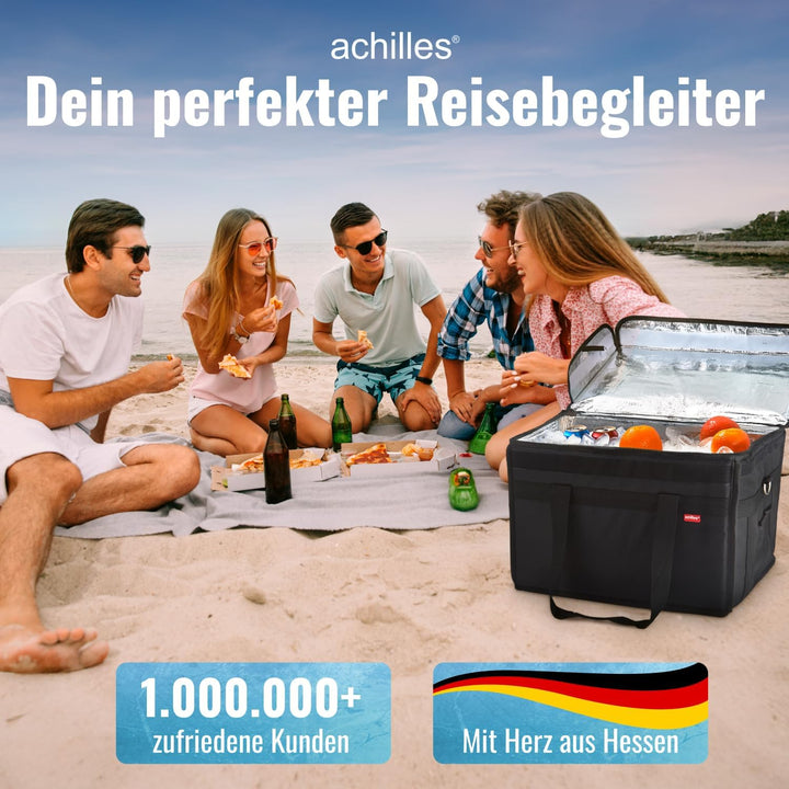 achilles Kühltasche Faltbar – Lunchtasche Herren und Damen – Lange Kühlzeit – Faltbare Kühlbox für U
