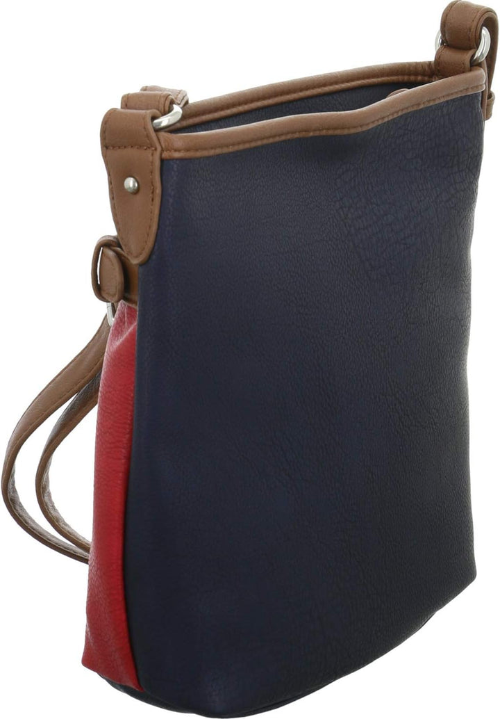 TOM TAILOR bags Juna Damen Umhängetasche Crossbody Bag Klein 26 x 7,5 x 24 Mixed Maritim, 26 x 7,5 x