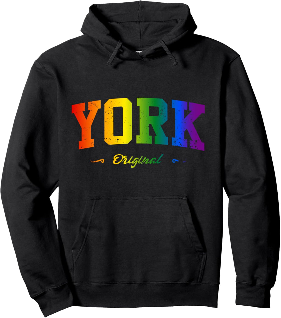 York Sport LGBTQAI+ Souvenir Fanartikel Pullover Hoodie