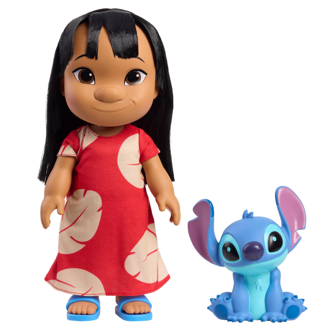 Just Play Disney Lilo & Stitch, 35,6 cm grosse, bewegliche Lilo-Puppe und 12,7 cm grosse Stitch-Figu