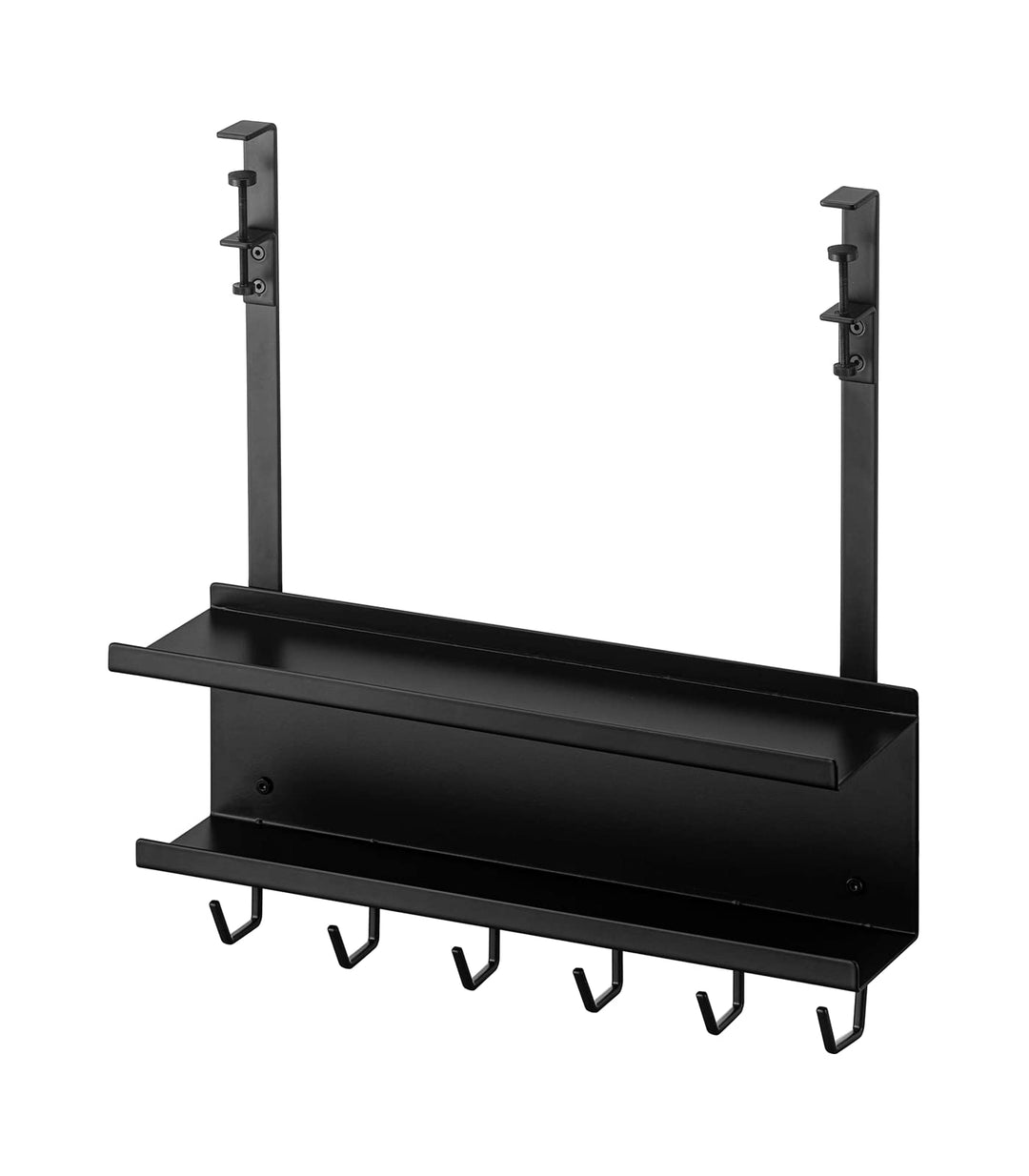 Yamazaki 5462 SMART Unter-Tisch Kabel- & Router-Organizer, schwarz, Stahl, Minimalistisches Design,