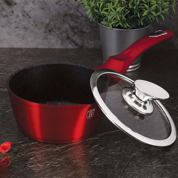 Berlinger Haus Metallic Line BH-1525N Stieltopf, 16 cm, Bordeaux
