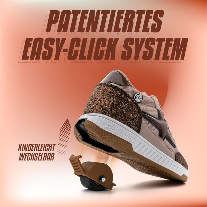 BREEZY ROLLERS Schuhe mit Rollen für Kinder I Rollschuhe-Sneaker Kids I Von Kinder Strassen-Schuhen