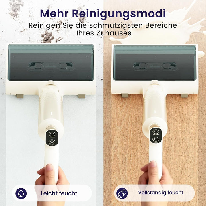 LEFANT Nass Trockensauger mit Akku, Selbstreinigung Flaches Design 170 °,Nass- und Staubstaubsauger
