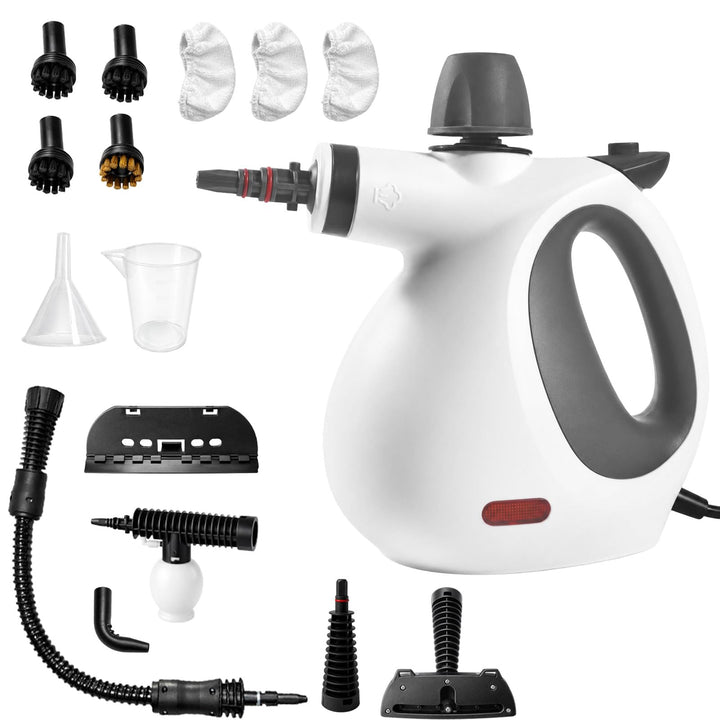 Dampfreiniger Handgerät mit 15 Zubehörteilen, Handdampfreiniger für das Haus Mehrzweck，1050W，350ml T