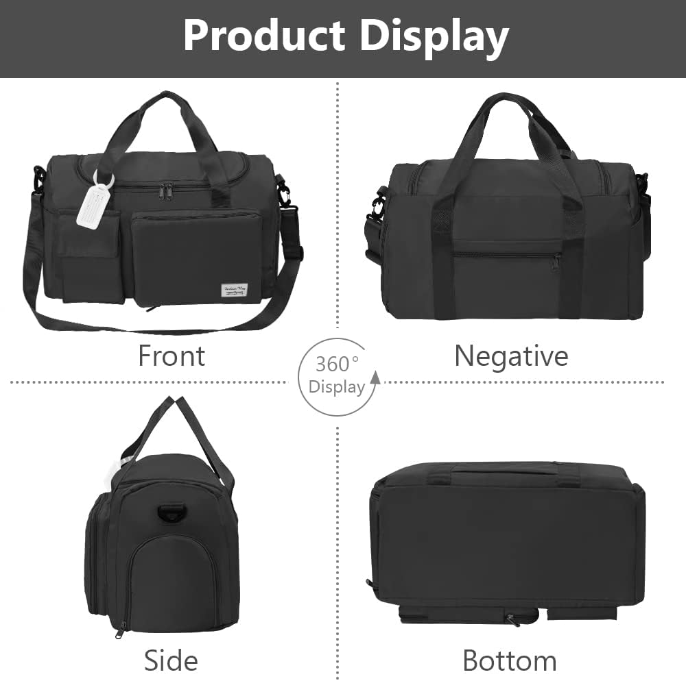 Flintronic 35L Faltbare Reisetasche Gepäcktasche Grosse Weekender Übernachtungstasche Urlaubstasche