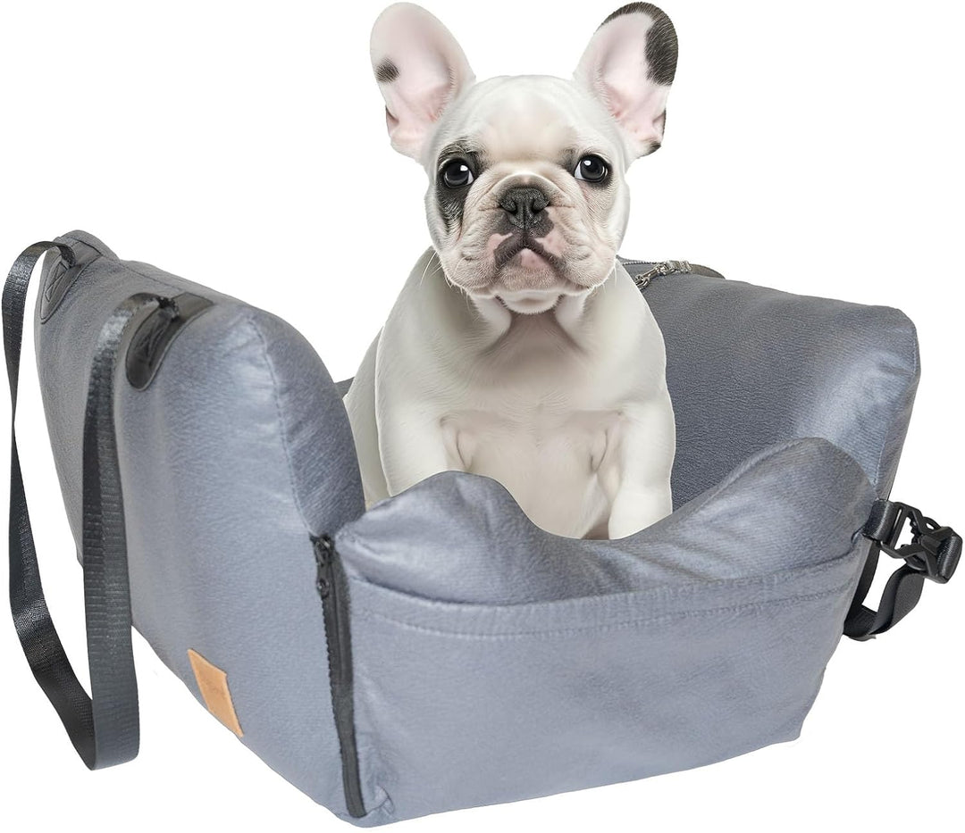 Hundesitz Auto, Abnehmbarer Airbag Design Grau Wasserdicht Hunde Autositz Gepolsterter, Beifahrersit