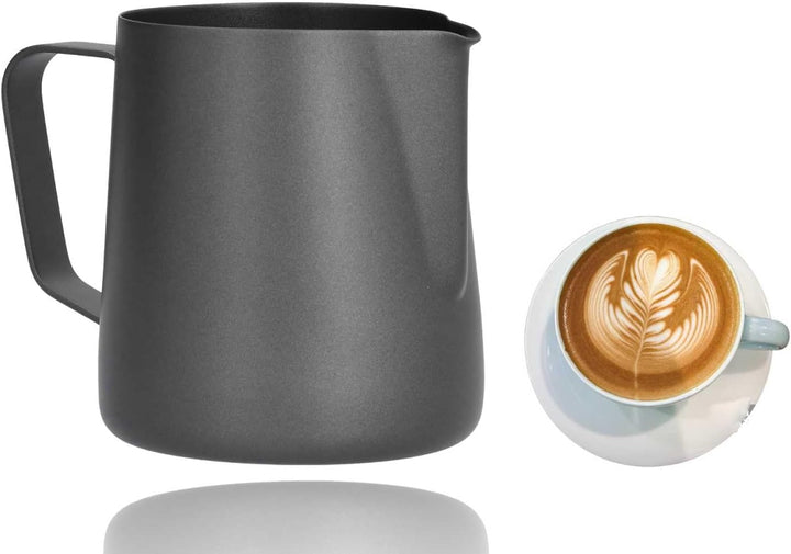 400ml Edelstahl Milchkrug Aufschäumen, Aufschäumen Krug Kaffee Milchaufschäumen Krug Tasse Milchkann