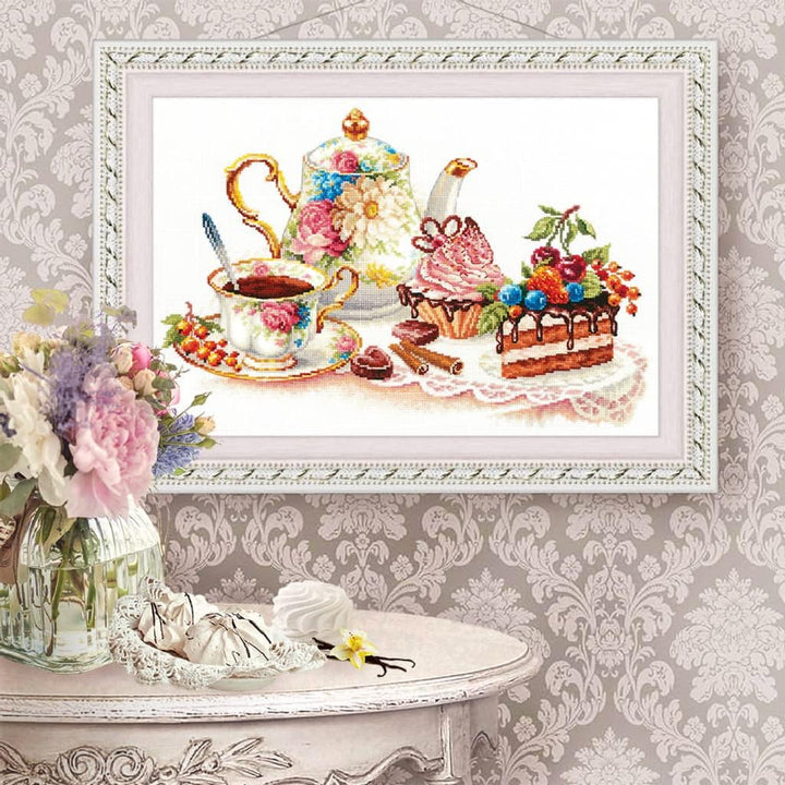 Magic Needle 120-001 ZW Kuchen Kreuzstichset mit Zählmuster Zweigart Edition, Baumwolle, multifarbig