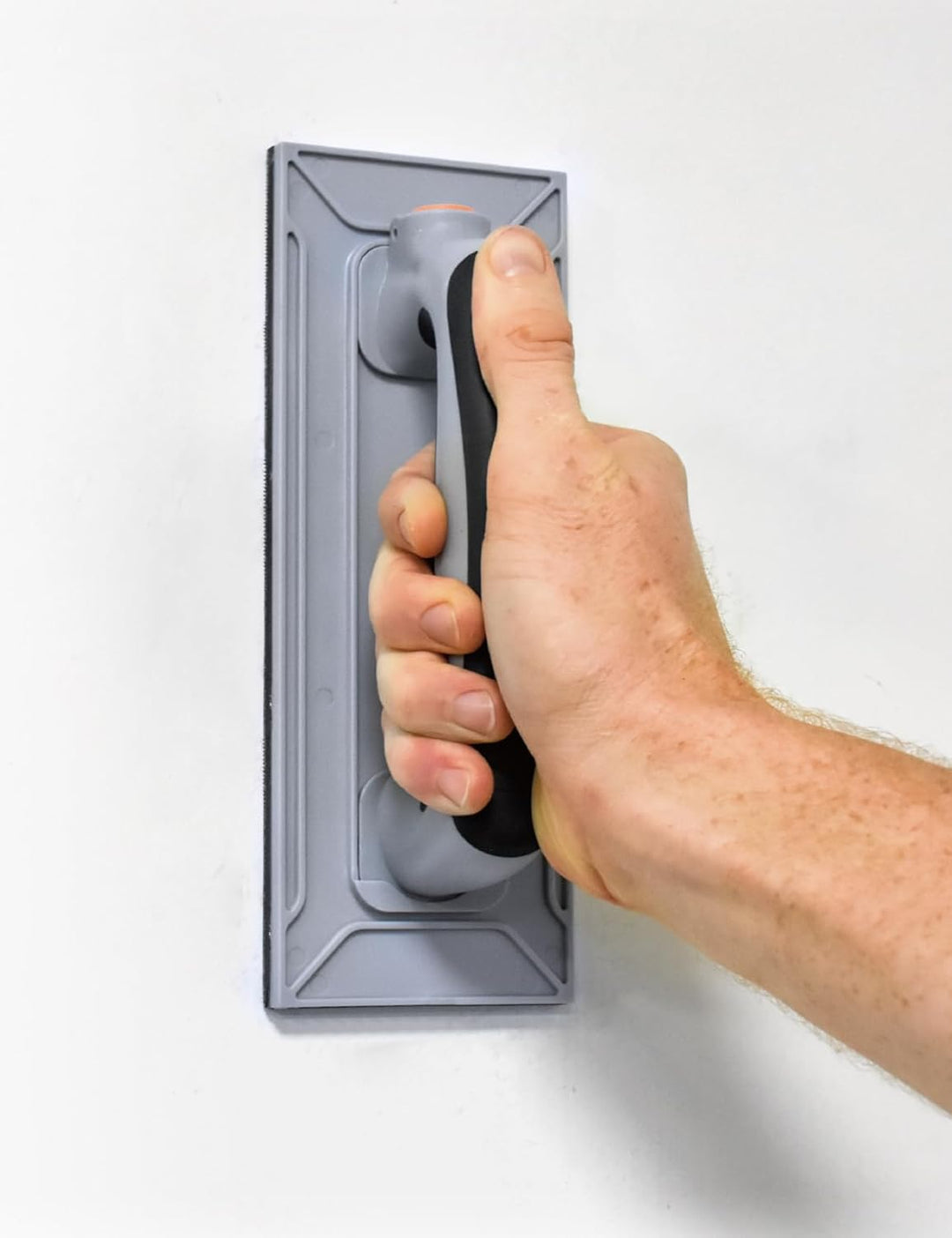 ROLLINGDOG Rechteckiger Wandschleifer aus Kunststoff mit Innengewinde, 6 Stück Oxid-Maschen-Schleifp