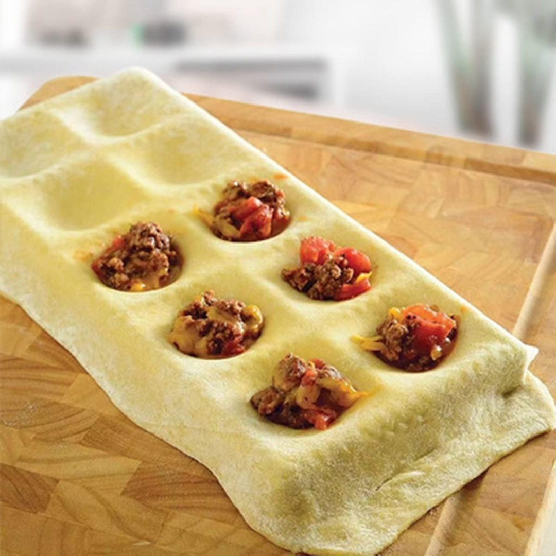 Italienische Pastaform Ravioli Tablett Platte Pin Quadratische Rahmen für Perfekte Befestigung und F