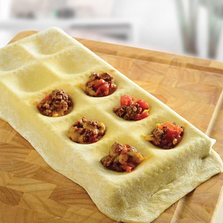 Italienische Pastaform Ravioli Tablett Platte Pin Quadratische Rahmen für Perfekte Befestigung und F