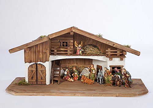 Weihnachtskrippe Krippe Krippenstall Weihnachten Weihnachtskrippen Tischkrippen Krippenfiguren (Weih