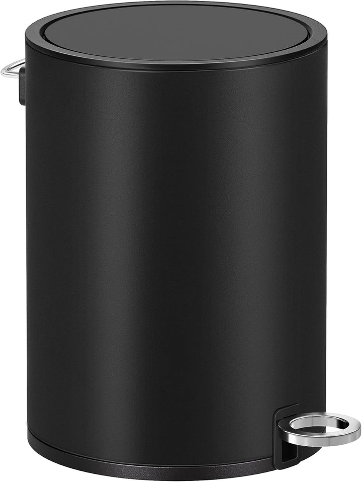 SONGMICS Kosmetikeimer 3 Liter, Bad Mülleimer, kleiner Mülleimer mit Deckel, Softclose, herausnehmba