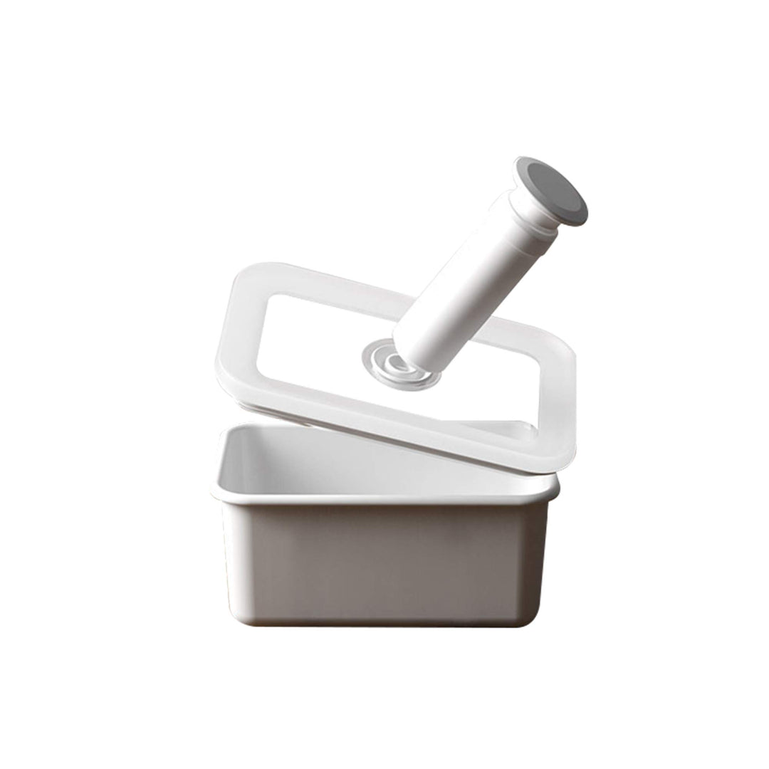 HoneyWare Vakuum Emaille, M flach, 0,74L, Masse: 18 x 12 x 6 cm Frischhaltedose, Kunststoff, 0,74 Li