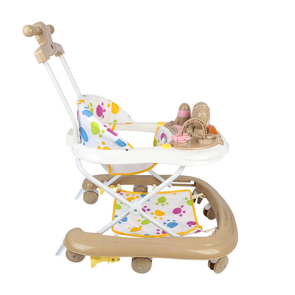 Baby Walkingstock, Gehstock mit Spieluhr und Licht, Waschbarer Sitz, für 6-18 Monate, 62 x 68 x 36-8