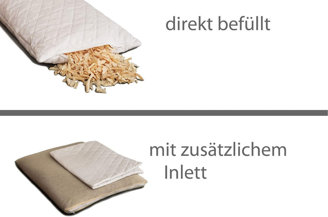 GIRAFFENLAND Zirbenkissen 40x60cm Steppware, mit zusätzlichem Bio-Inlett | Zirbenholzkissen