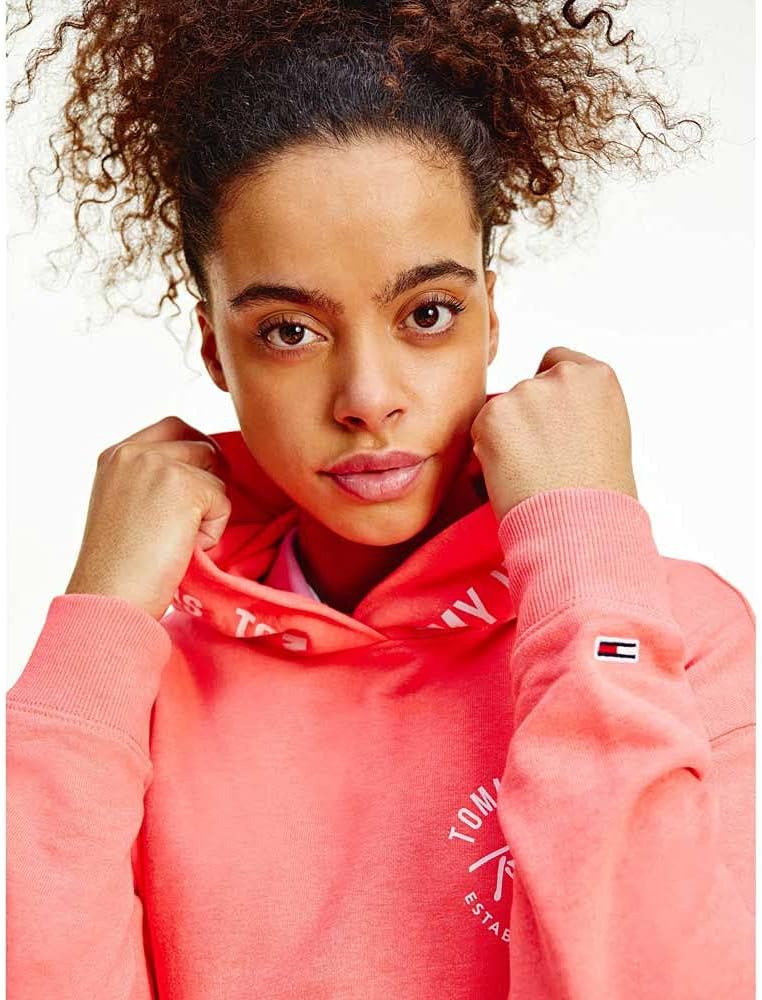 Tommy Hilfiger TJW BXY TAPE HOODIE, pink(taapink), Gr. S