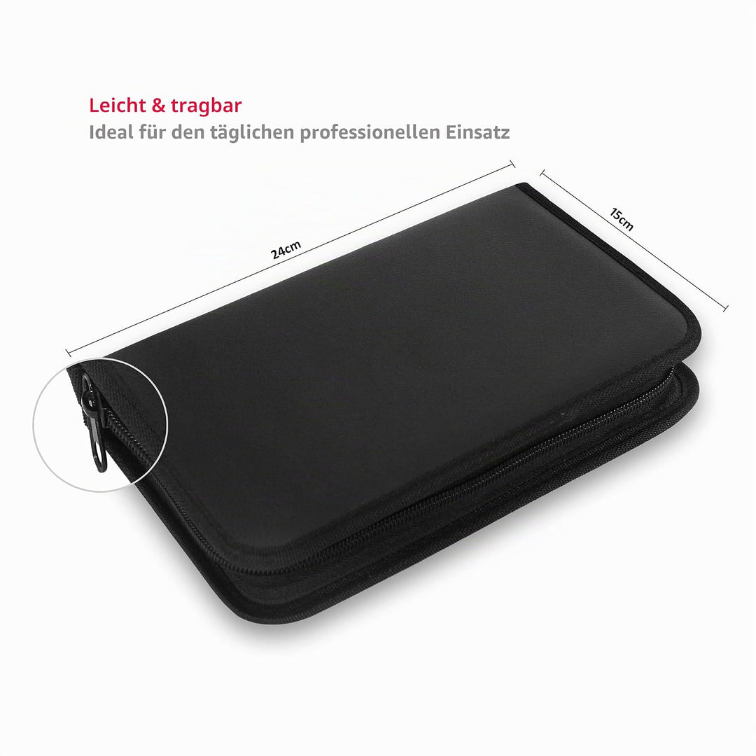 Fusspflege Etui - Podologie Aufbewahrungs Tasche Leer-Maniküre&amp;Pediküre Kosmetik Instrumente Tasche