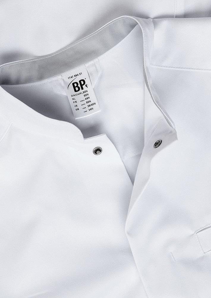 BP Med Coats 1747-684-21 Arztkittel für Herren - Langärmelig - 48% Baumwolle, 48% Polyester, 4% Elas