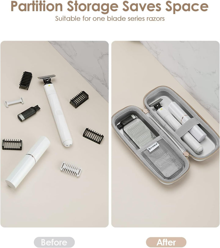 Yinke Harter Reisen Tasche mit Anhangsspeicher Tasche für Hybrid-Elektrotrimmer und -Rasierer, wasse