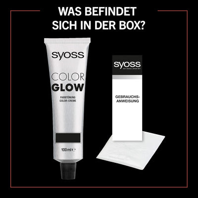 Syoss Color Glow Pflegende Haartönung Pompeian Red Pantone 18-1658 (3 x 100 ml), semi-permanente Col