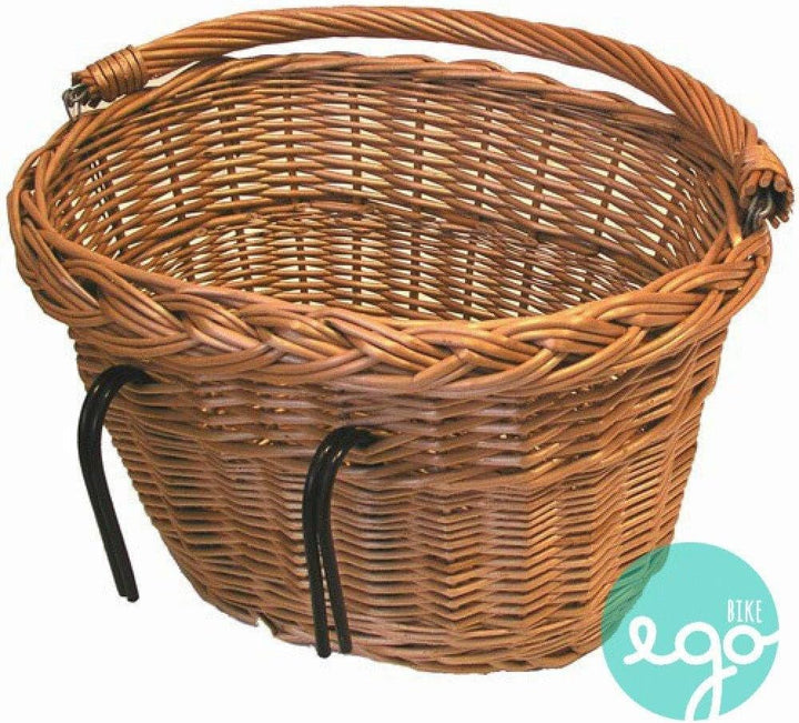 Basil Denver - Weidenkorb fürs Fahrrad Nature 37 cm x 27 cm x 22 cm, Nature 37 cm x 27 cm x 22 cm