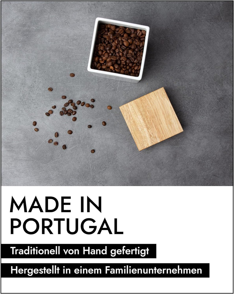 CONTINENTA Keramik Vorratsdose | Ideal Für Vorräte & Mit Luftdichtem Verschluss | Handmade In Portug