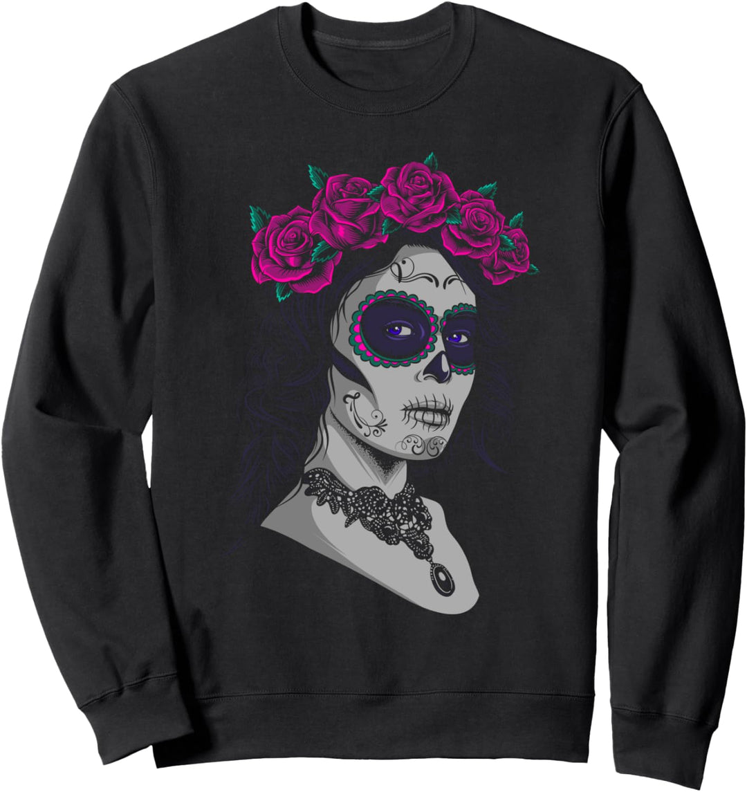 La Calavera Catrina - Santa Muerte - Dia de los Muertos Sweatshirt