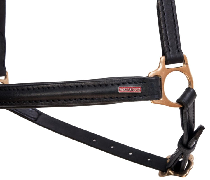 Karlslund Reithalfter Iceland Hannoveran Noseband, Brass, k303-bra