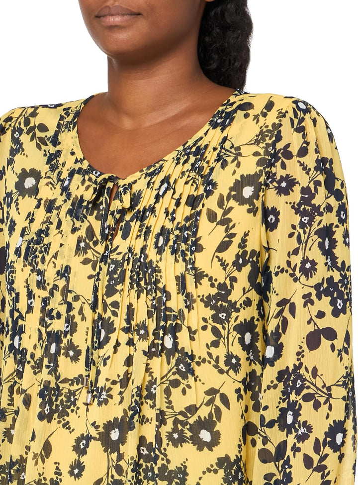 Tommy Hilfiger Damen Blouse Pintuck, Bluse S Mango, S Mango
