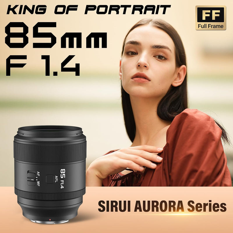 SIRUI Aurora 85 mm F1.4 Vollformat Autofokus Objektiv Teleobjektiv Prime Portrait Objektiv für Z-Mou