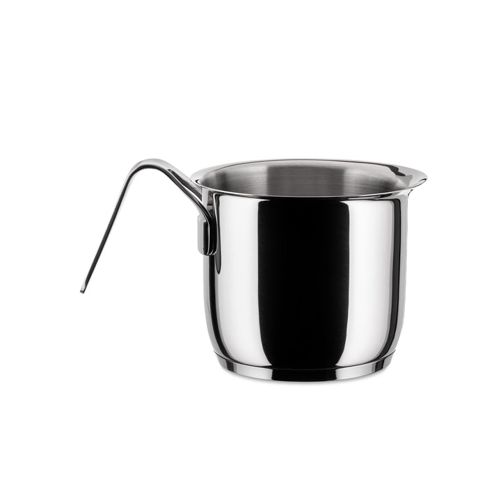 Alessi "POTS&PANS" Milchkochtopf aus Edelstahl, Silber, 9.2 x 23 x 53.5 cm