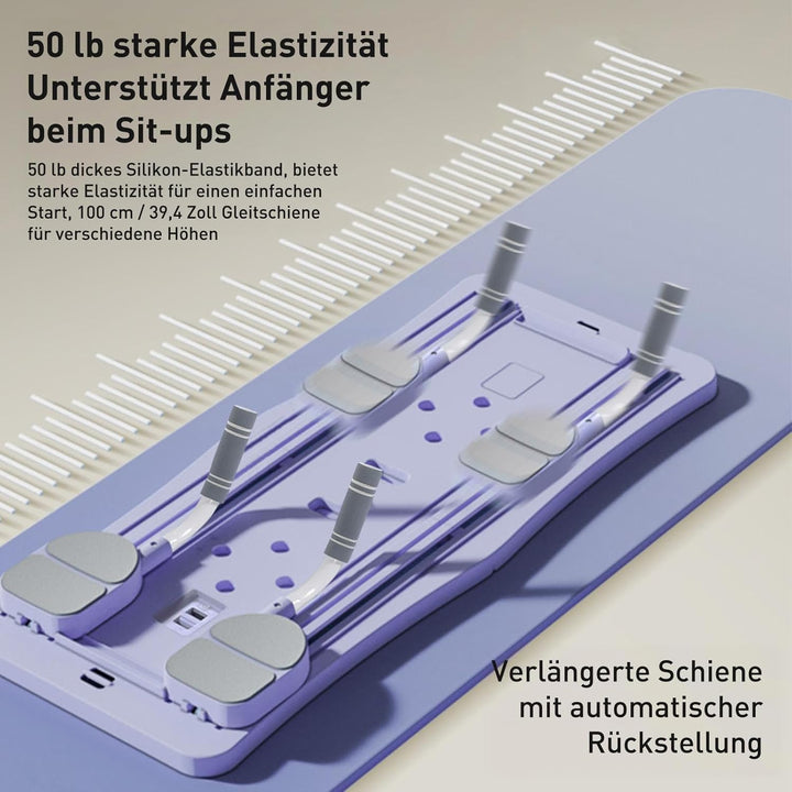 Pilates Board, Faltbarer Pilates Reformer Maschine Set für Zuhause Multifunktional Bauchtrainer Auto