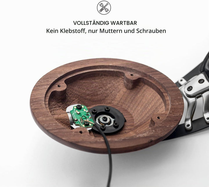 Meze 99 Classics Walnut Silver Audiophiler Over-Ear Kopfhörer, hochwertigen Materialien und hohem Wa