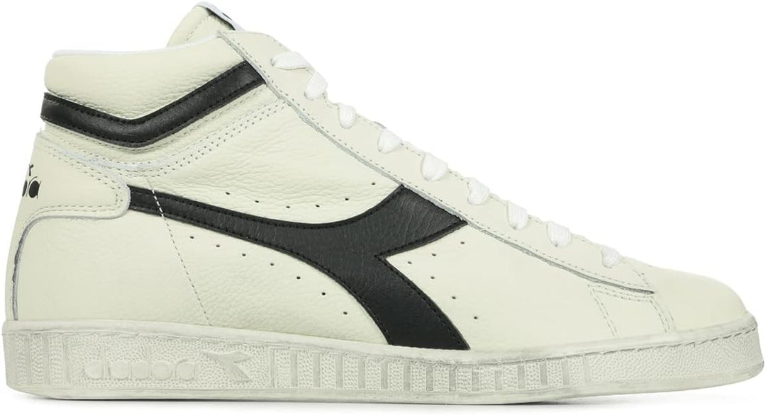 Diadora Unisex Game L High Waxed Hohe Sneaker 47 EU Weiss, 47 EU Weiss
