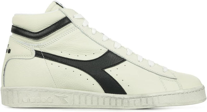 Diadora Unisex Game L High Waxed Hohe Sneaker 47 EU Weiss, 47 EU Weiss
