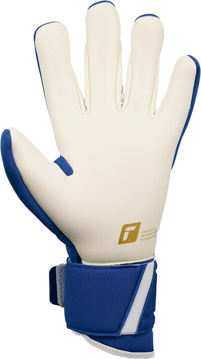 Reusch Herren Arrow Unisex Torwarthandschuhe mit Innennaht Schnitt und Grip Gold X Belag, Geeignet f