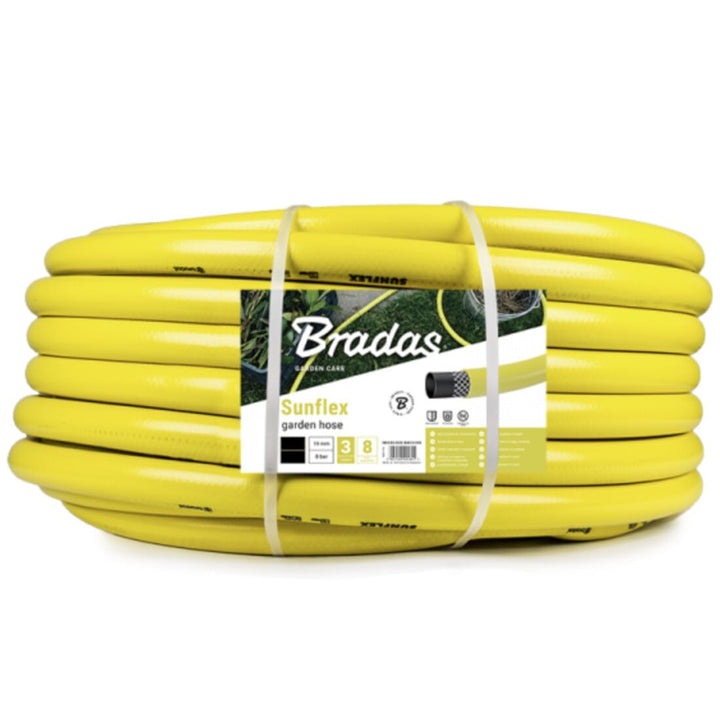 Bradas WMS11/425 1 1/4 Zoll Wasserschlauch, 25 m, Sunflex, gelb, 40 x 40 x 14 cm
