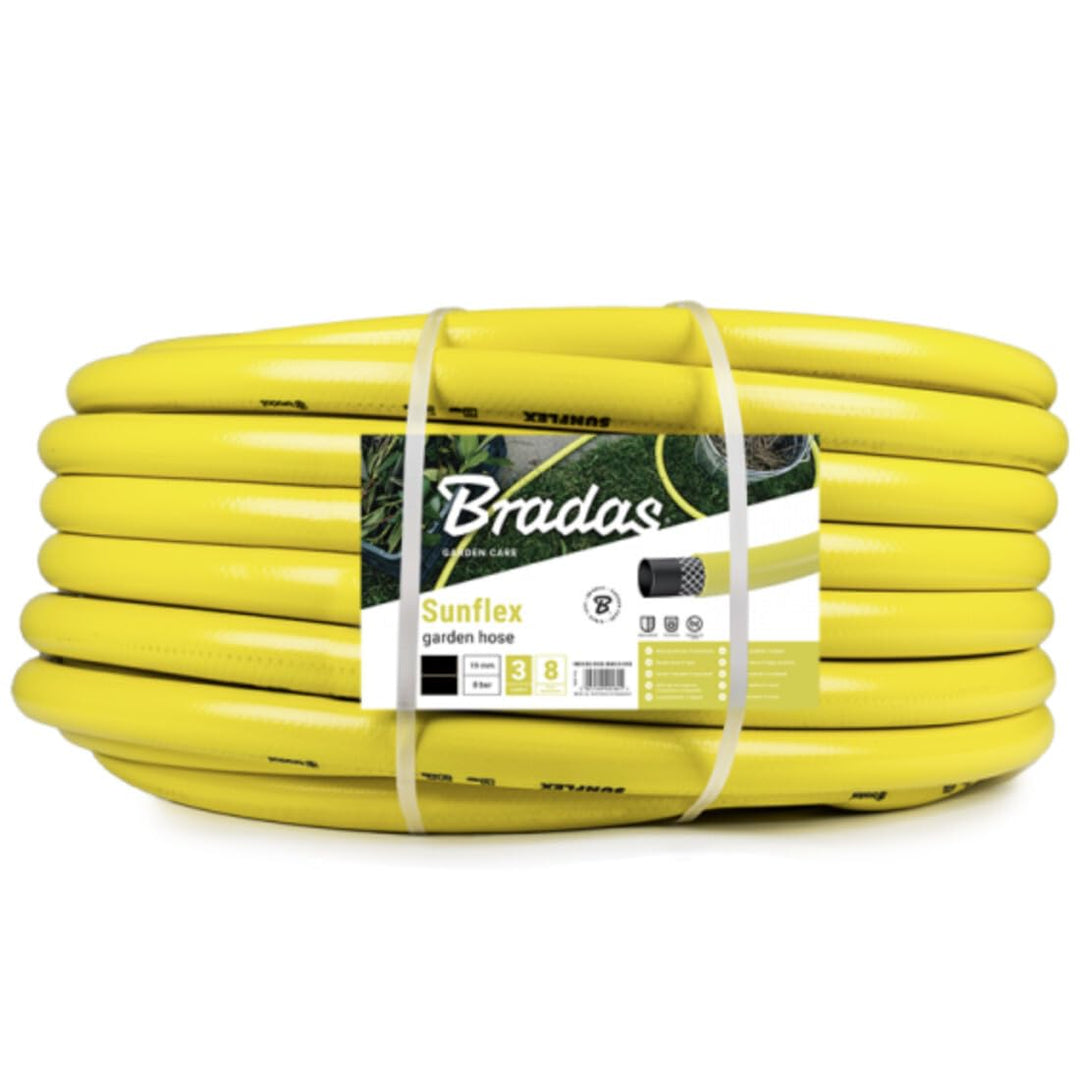 Bradas WMS130 Bewässerungsschlauch, 3-lagig, 1 Zoll, 30 m, gelb