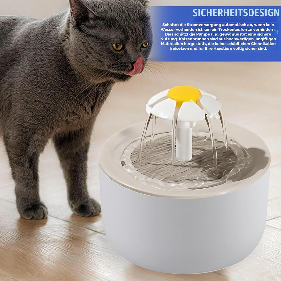 1 L Katzenbrunnen für Katze: Ultraleiser Trinkbrunnen für Katze, Sicherheit Katzen Trinkbrunnen mit