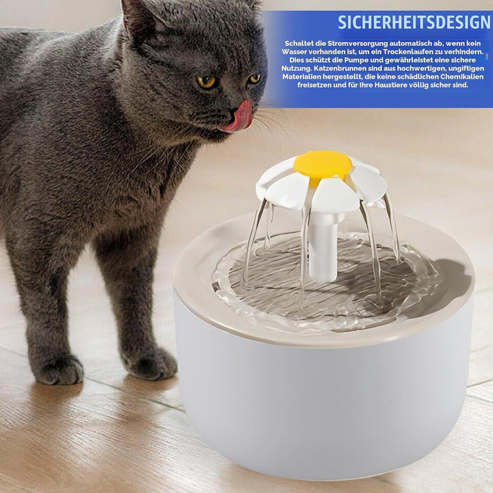 1 L Katzenbrunnen für Katze: Ultraleiser Trinkbrunnen für Katze, Sicherheit Katzen Trinkbrunnen mit