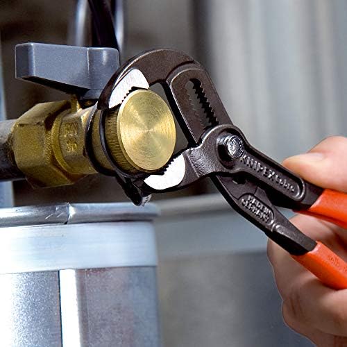 KNIPEX Cobra, Wasserpumpenzange | Rohrzange, Chrom-Vanadium, Rostschutz verchromt, 180 mm, 87 03 180