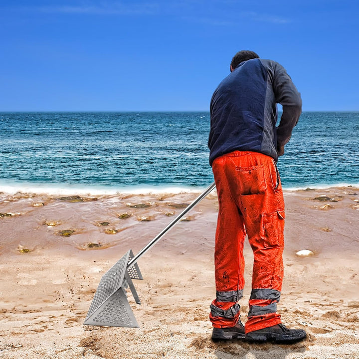 Sandflohrechen Strand, Langlebiger Sandflohrechen Strand Einfach Installieren Scharfe Zähne Breiter