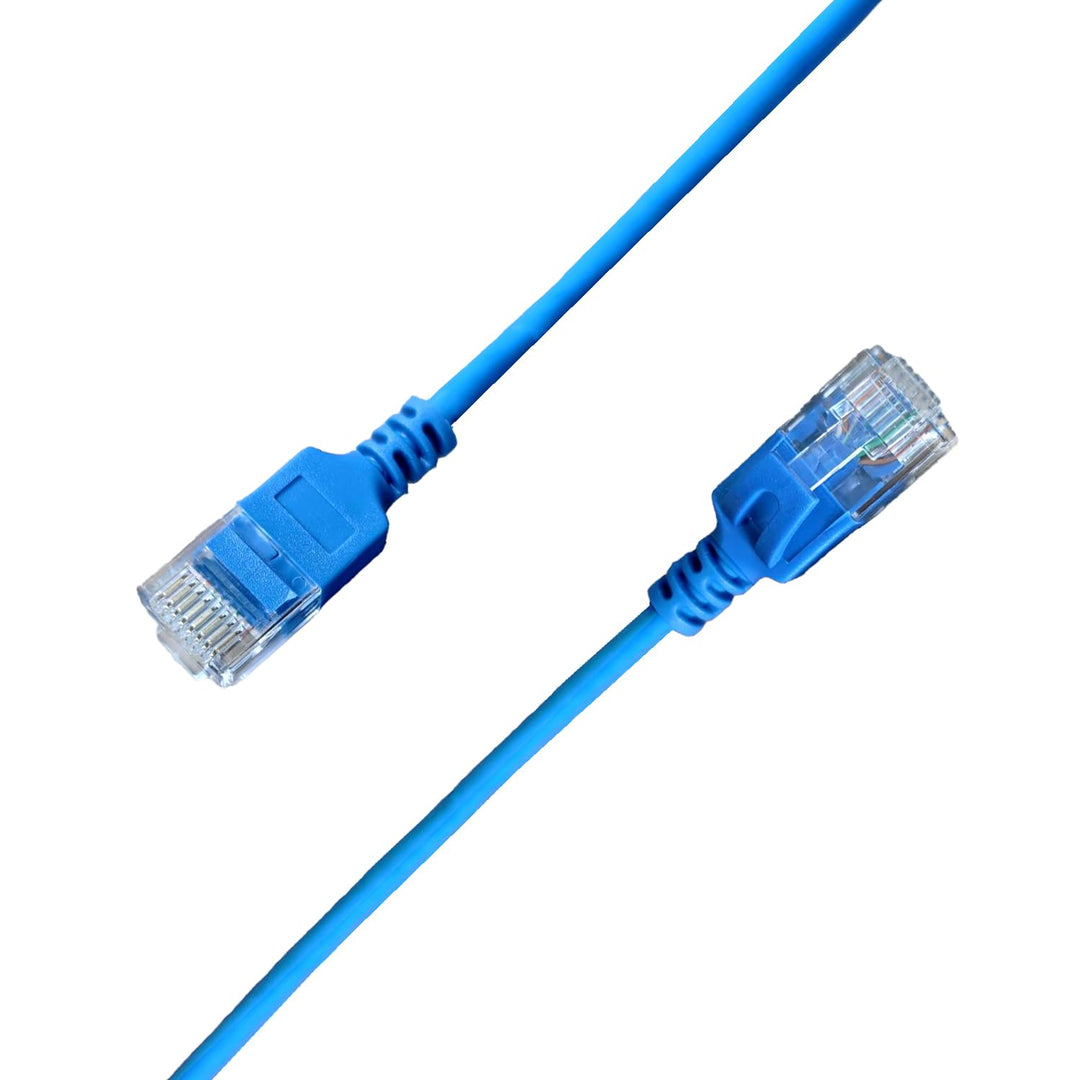 Elfcam® - 25m Ethernet Kabel Cat 6A Ultra Slim 10Gbps 32AWG UTP OD2,8mm 500MHz, 10Gb Thin RJ45 Cat 6