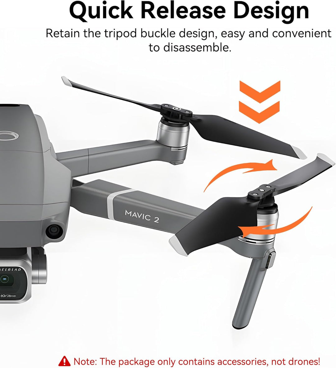 Propeller für DJI Mavic 2 Pro/Mavic 2 Zoom Ersatzpropeller Blätter Schnellverschluss Rotorblätter Ge