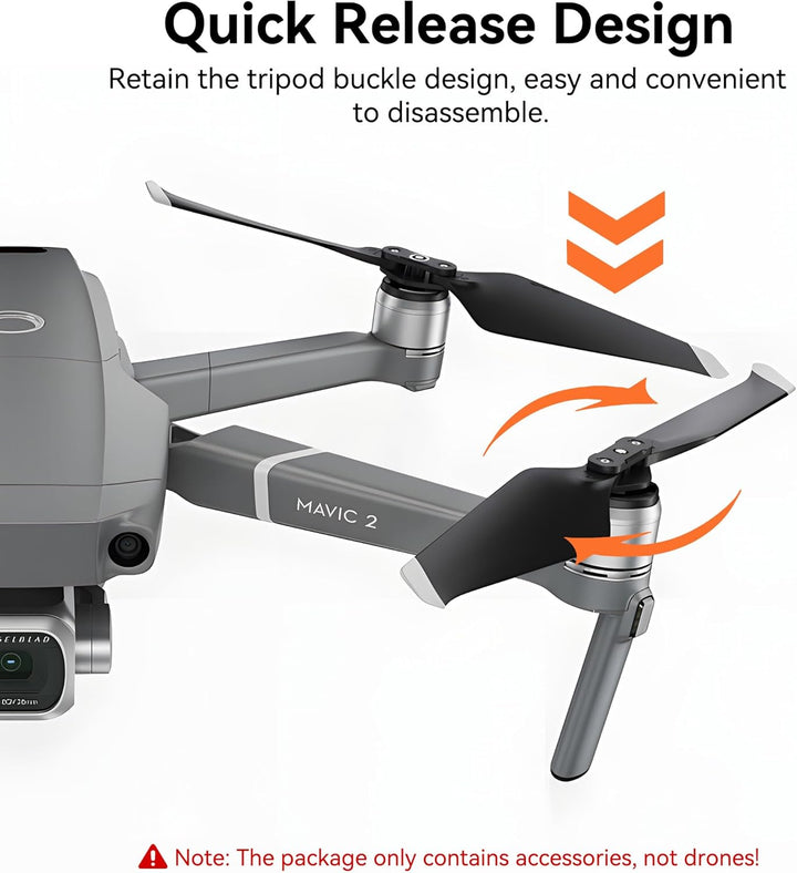 Propeller für DJI Mavic 2 Pro/Mavic 2 Zoom Ersatzpropeller Blätter Schnellverschluss Rotorblätter Ge